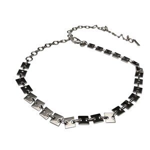 NY & Co Women's Belt Silver Tone Metal Chain Link Adjustable Dress Casual